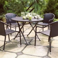 Palm Harbor 5pc Outdoor Wicker Dining Set - Brown - Crosley 9 Palm Harbor 5pc Outdoor Wicker Dining Set - Brown - Crosley -Cheap Crosley Store GUEST 9f2d6ba0 3764 47d4 b2a7 b9639caef22e