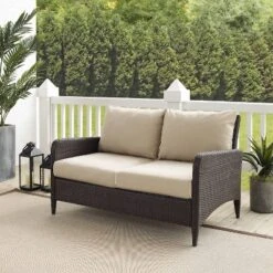Kiawah Outdoor Wicker Loveseat Beige - Crosley 11 Kiawah Outdoor Wicker Loveseat Beige - Crosley -Cheap Crosley Store GUEST 9fb8fd04 bcc0 4d69 9f29 fe9264050a41