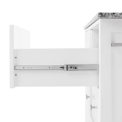 Soren Granite Top Kitchen Island/Cart Gray/White - Crosley 13 Soren Granite Top Kitchen Island/Cart Gray/White - Crosley - Image 13