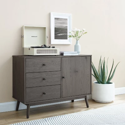 Lucas Media Console Gray - Crosley 4 Lucas Media Console Gray - Crosley - Image 4