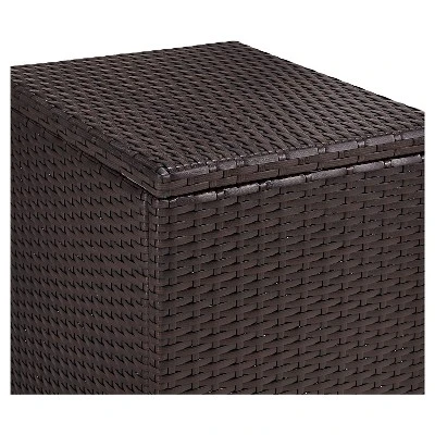 Crosley Palm Harbor Outdoor Wicker Rectangular Side Table 3 Crosley Palm Harbor Outdoor Wicker Rectangular Side Table - Image 3