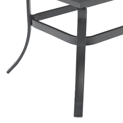 4pc Dahlia Outdoor Steel Conversation Set Taupe/Matte Black - Crosley 13 4pc Dahlia Outdoor Steel Conversation Set Taupe/Matte Black - Crosley - Image 13