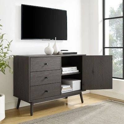 Lucas Media Console Gray - Crosley 8 Lucas Media Console Gray - Crosley - Image 8