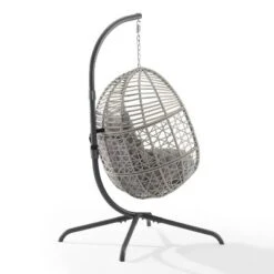 Lorelei Indoor/Outdoor Wicker Hanging Egg Chair - Gray/Light Gray - Crosley 17 Lorelei Indoor/Outdoor Wicker Hanging Egg Chair - Gray/Light Gray - Crosley -Cheap Crosley Store GUEST a40f584c 4a0c 4765 974c bad2d55047df