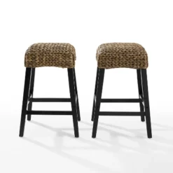 Set Of 2 Edgewater Backless Counter Height Barstools Seagrass/Dark Brown - Crosley 9 Set Of 2 Edgewater Backless Counter Height Barstools Seagrass/Dark Brown - Crosley -Cheap Crosley Store GUEST a5b2dfb1 b873 4155 a980 2074c624534d