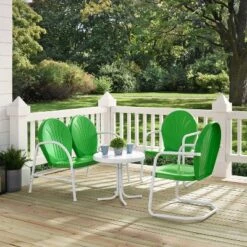 Griffith 4pc Outdoor Conversation Set - Kelly Green - Crosley -Cheap Crosley Store GUEST a9d6d2e5 bb99 46d4 841f 6905b45fde92