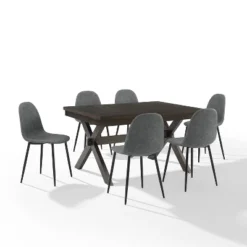 7pc Hayden Extendable Dining Set With Weston Chairs Distressed Gray/Slate - Crosley -Cheap Crosley Store GUEST aa3a7e36 3728 4b45 8027 cd81906dfe7c