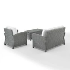 Bradenton 3pc Outdoor Conversation Set With Loveseat & Armchair With Coffee Table - Crosley -Cheap Crosley Store GUEST aa89176a dce7 4fa1 911e 9c16585f014f