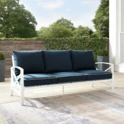 Kaplan Outdoor Metal Sofa White With Navy Cushions - Crosley 15 Kaplan Outdoor Metal Sofa White With Navy Cushions - Crosley -Cheap Crosley Store GUEST ab4b4b33 7ca3 47cb 9d20 c2cd1f8d47a6