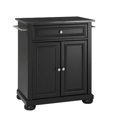 Alexandria Black Granite Top Portable Kitchen Island/Cart - Crosley 3 Alexandria Black Granite Top Portable Kitchen Island/Cart - Crosley - Image 3