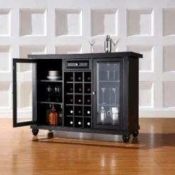 Cambridge Sliding Top Bar Wood/Black - Crosley -Cheap Crosley Store GUEST aced7df0 223d 4b82 b68a fc273d6e32c9