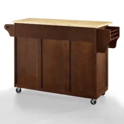 Eleanor Wood Top Kitchen Cart Mahogany/Natural - Crosley -Cheap Crosley Store GUEST ad24a059 d15e 4ce3 943b a95251bd14e9