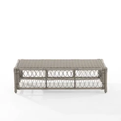 Thatcher Outdoor Rectangular Coffee Table Creme/Driftwood - Crosley -Cheap Crosley Store GUEST ad8a78bf 4a7f 4d44 b49d 179e84ff7390