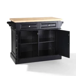 Oxford Butcher Block Kitchen Island Black - Crosley -Cheap Crosley Store GUEST ada596c8 eec9 421c 9654 85fbbf0ca341