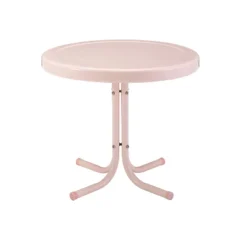 Crosley Griffith Outdoor Side Table Pastel Pink Gloss -Cheap Crosley Store GUEST aedc8a78 b475 45c0 a4d1 af81fb6390f9