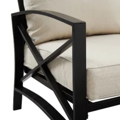 Kaplan 5pc Outdoor Conversation Set With Dante Fire Table & 4 Arm Chairs - Oatmeal - Crosley -Cheap Crosley Store GUEST af472c02 ddd9 4018 aaf9 1bd617af3732