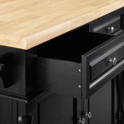 Oxford Butcher Block Kitchen Island Black - Crosley -Cheap Crosley Store GUEST afda8174 dddb 4dc1 8da3 4bb7886bc8df