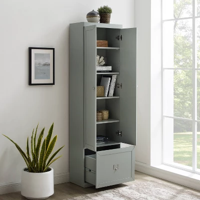 Harper Convertible Pantry Closet Gray - Crosley 3 Harper Convertible Pantry Closet Gray - Crosley - Image 3