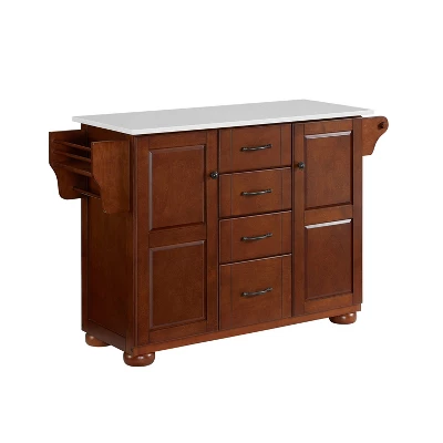 Eleanor Granite Top Kitchen Island Mahogany - Crosley 5 Eleanor Granite Top Kitchen Island Mahogany - Crosley - Image 5