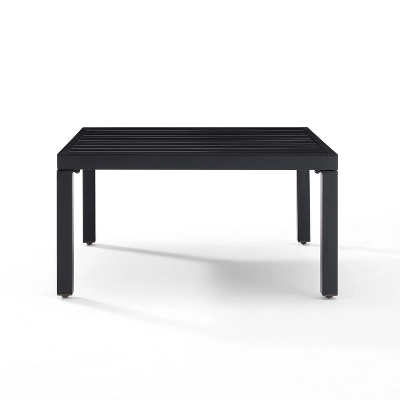 Piermont Outdoor Metal Sectional Coffee Table - Matte Black - Crosley 4 Piermont Outdoor Metal Sectional Coffee Table - Matte Black - Crosley - Image 4
