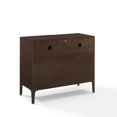 Asher Record Storage Media Console Dark Brown - Crosley 10 Asher Record Storage Media Console Dark Brown - Crosley - Image 10