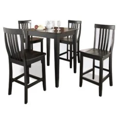 5pc Pub Dining Set With School House Stools - Crosley -Cheap Crosley Store GUEST b39d68fe fedc 4b62 b2e9 616dfa0d0fe7