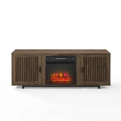 58" Silas Low Profile TV Stand For TVs Up To 65" With Fireplace Walnut - Crosley -Cheap Crosley Store GUEST b3a7715d 3985 437d 80a0 5bee9871d335