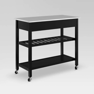 Chloe Stainless Steel Top Kitchen Island Cart - Crosley 9 Chloe Stainless Steel Top Kitchen Island Cart - Crosley - Image 9