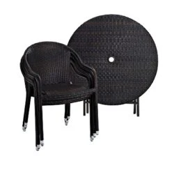 Palm Harbor 5pc Outdoor Wicker Dining Set - Brown - Crosley 12 Palm Harbor 5pc Outdoor Wicker Dining Set - Brown - Crosley -Cheap Crosley Store GUEST b5a31cd5 4f93 4d40 89ca 4340d023946d