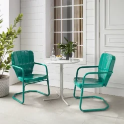 Ridgeland 3pc Outdoor Bistro Set With Table & 2 Chairs - Turquoise Gloss - Crosley 14 Ridgeland 3pc Outdoor Bistro Set With Table & 2 Chairs - Turquoise Gloss - Crosley -Cheap Crosley Store GUEST b61936dd 4f43 4d8b bbee ac42e2a25b56