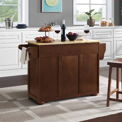Eleanor Kitchen Island With Wood Top Natural - Crosley 10 Eleanor Kitchen Island With Wood Top Natural - Crosley - Image 10