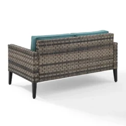 Prescott Outdoor Wicker Loveseat - Blue/Brown- Crosley 15 Prescott Outdoor Wicker Loveseat - Blue/Brown- Crosley -Cheap Crosley Store GUEST b6292e28 1a76 488d 8cb4 112173952184