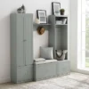 4pc Harper Entryway Set With Bench, Shelf, Hall Tree And Pantry Closet - Crosley