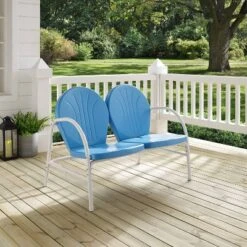 Griffith Outdoor Loveseat - Sky Blue - Crosley -Cheap Crosley Store GUEST b6f741a6 ceda 424b 8ade 7d649bc0b51b