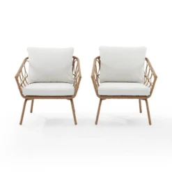 Juniper 2pk Outdoor Wicker Arm Chairs - Cream/Natural - Crosley 13 Juniper 2pk Outdoor Wicker Arm Chairs - Cream/Natural - Crosley -Cheap Crosley Store GUEST b84d6c62 ecb9 42a9 9d73 2c01a8f17574