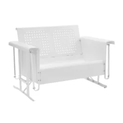 Bates Outdoor Loveseat Glider - White - Crosley -Cheap Crosley Store GUEST b8902be1 01ae 4e56 9654 d88e5cc4c6ff