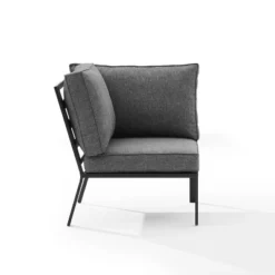 Clark Outdoor Steel Corner Chair - Crosley -Cheap Crosley Store GUEST b92374b1 608d 44cb 9ca5 845296fa1b72