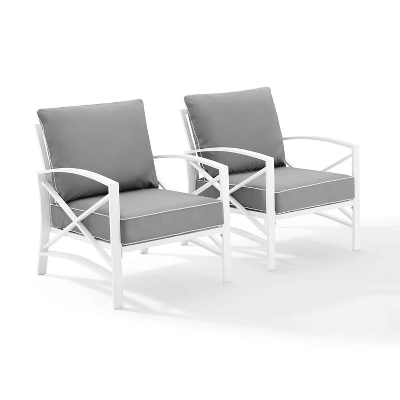Crosley 2pc Kaplan Outdoor Patio Chair Set 3 Crosley 2pc Kaplan Outdoor Patio Chair Set - Image 3