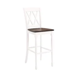 Set Of 2 Shelby Barstools Distressed White - Crosley -Cheap Crosley Store GUEST baff8eac fd9e 4ced 9005 104da13993ac