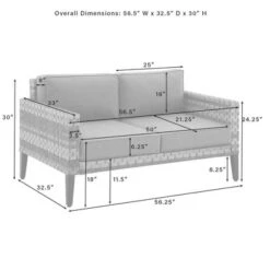 Prescott Outdoor Wicker Loveseat - Blue/Brown- Crosley 19 Prescott Outdoor Wicker Loveseat - Blue/Brown- Crosley -Cheap Crosley Store GUEST bbaf0b89 c4a3 4f99 872f f18d2e2d01e2