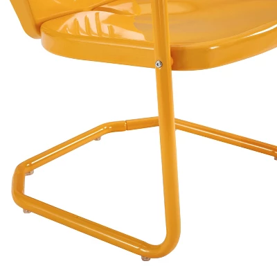 Griffith Metal Chair Tangerine - Crosley 15 Griffith Metal Chair Tangerine - Crosley - Image 15
