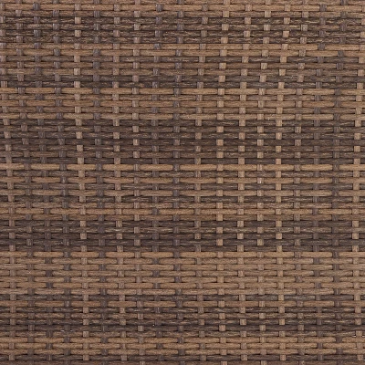 Capella 5pc Outdoor Wicker Conversation Set With Arm Chairs, Ottomans & Side Table - Cream/Brown - Crosley 10 Capella 5pc Outdoor Wicker Conversation Set With Arm Chairs, Ottomans & Side Table - Cream/Brown - Crosley - Image 10