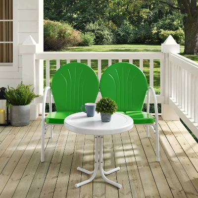 Griffith 2pc Outdoor Conversation Set - Kelly Green - Crosley 4 Griffith 2pc Outdoor Conversation Set - Kelly Green - Crosley - Image 4