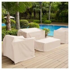 Outdoor Rectangular Table Furniture Cover - Cream - Crosley 10 Outdoor Rectangular Table Furniture Cover - Cream - Crosley -Cheap Crosley Store GUEST be15ee84 d4e1 4460 b39b 0a740c6fc45d