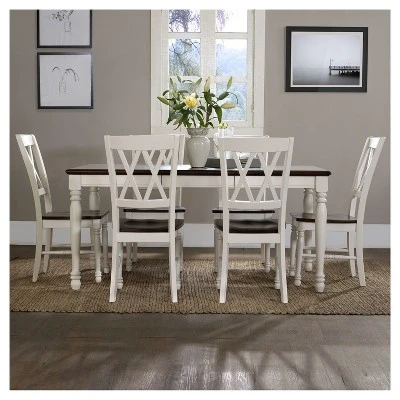 Shelby 7pc Extendable Dining Set White - Crosley 1 Shelby 7pc Extendable Dining Set White - Crosley