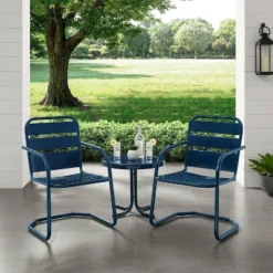 Brighton 3pc Metal Conversation Seating Set - Navy - Crosley 6 Brighton 3pc Metal Conversation Seating Set - Navy - Crosley -Cheap Crosley Store GUEST bee0d8d3 3251 4dfa b255 82508f16e1fa
