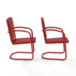 2pk Bates Outdoor Steel Arm Chairs - Crosley -Cheap Crosley Store GUEST c070b6bb 8523 4095 92d5 a50ac4cada10