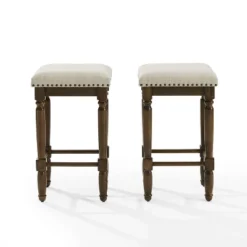2pc Aldrich Counter Height Barstool Set Oatmeal - Crosley -Cheap Crosley Store GUEST c103a404 0b3b 4d1d 9166 ee2d1975b17d
