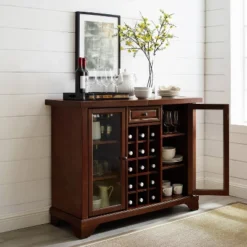 Lafayette Sliding Top Bar Cabinet Mahogany - Crosley -Cheap Crosley Store GUEST c37c31bd 5c86 474c 88f0 386f89897dd0