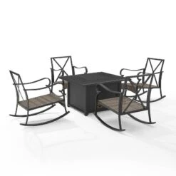 5pc Dahlia Outdoor Steel Set With Fire Table Taupe/Matte Black - Crosley 20 5pc Dahlia Outdoor Steel Set With Fire Table Taupe/Matte Black - Crosley -Cheap Crosley Store GUEST c38065b6 5d6a 44ec 830e ec5080c7b97c